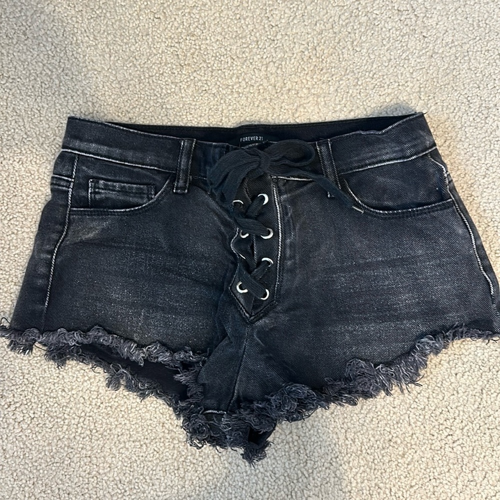 Forever 21 High Rise Jean Shorts Size 27